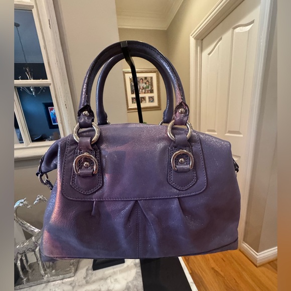Coach - Medium Ashley Satchel - Subtle Purple Shimmer, 2011 F15445 - Picture 2 of 12